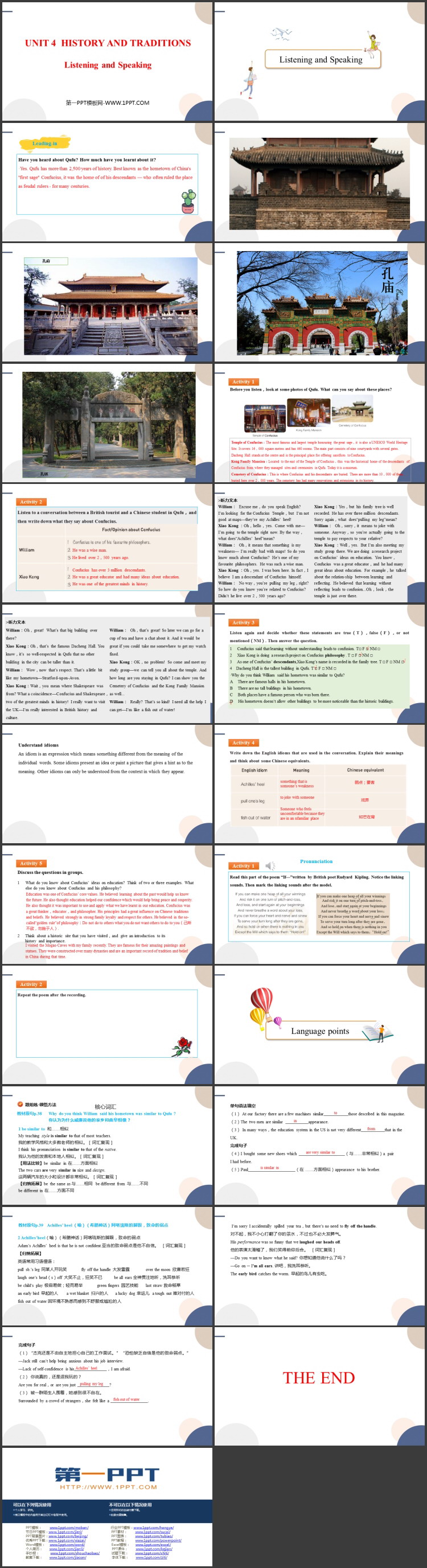 《History and Traditions》听力与口语PPT教学课件