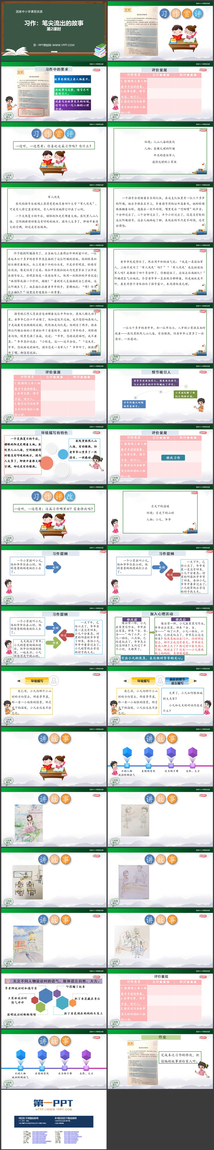 《笔尖流出的故事》第二课时PPT教学课件