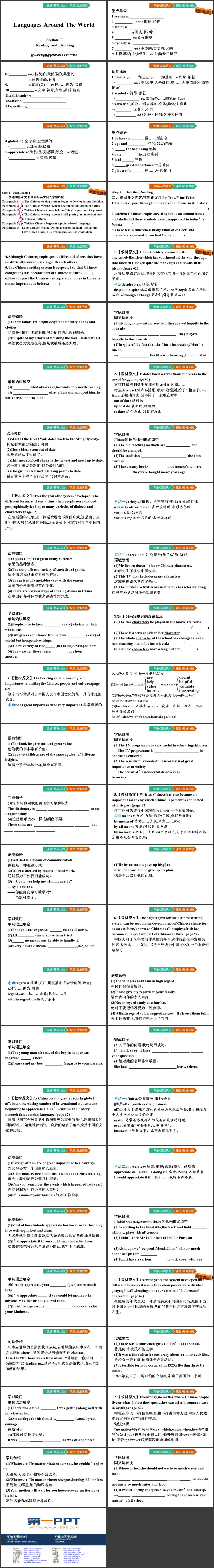 《Languages Around The World》第二部分教学课件