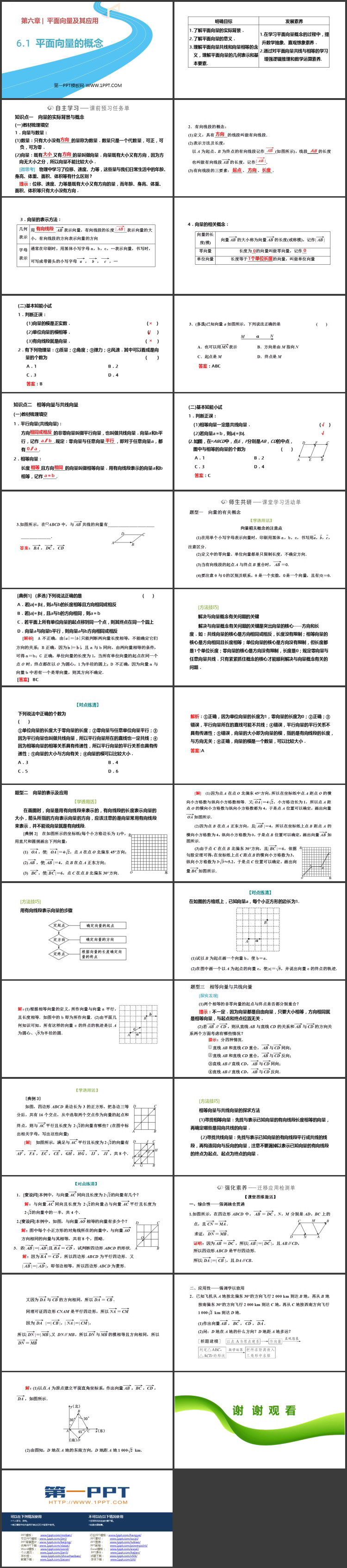 《平面向量的概念》平面向量及其实际应用PPT精品课件