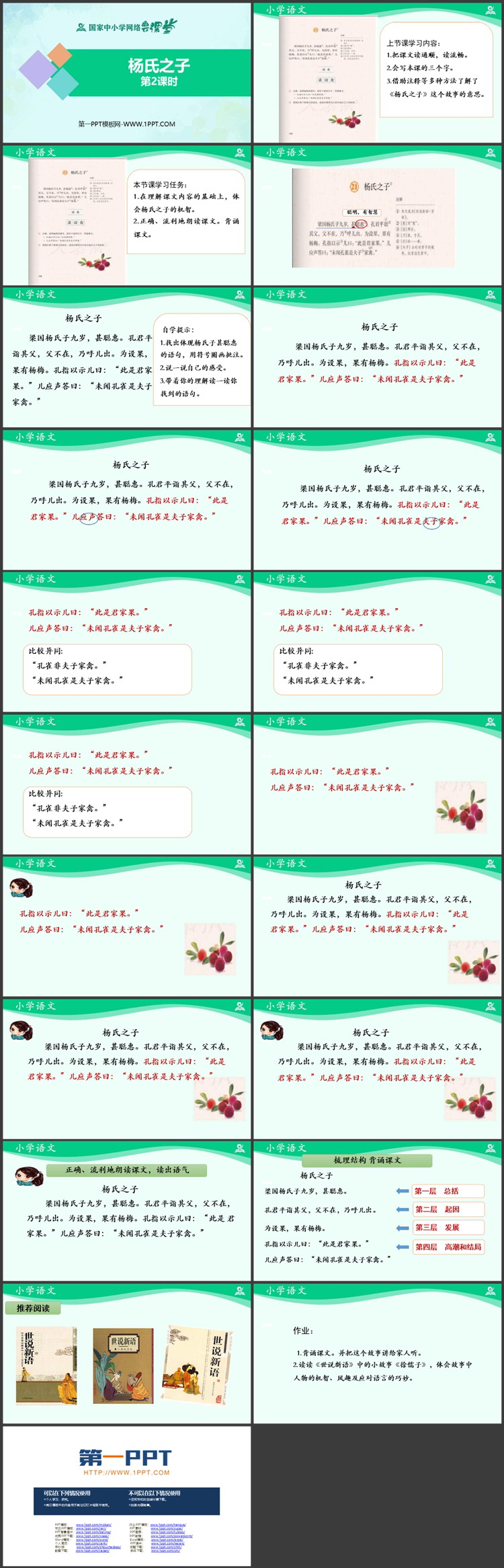 《杨氏之子》PPT课件免费下载第二课时