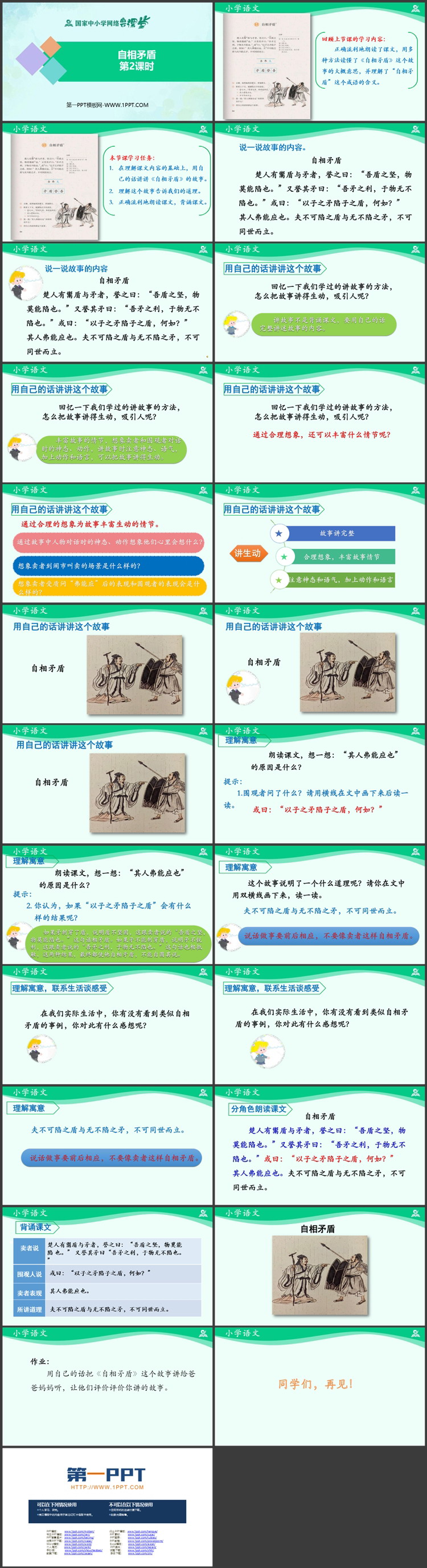 《自相矛盾》PPT课件资源下载：第二课时