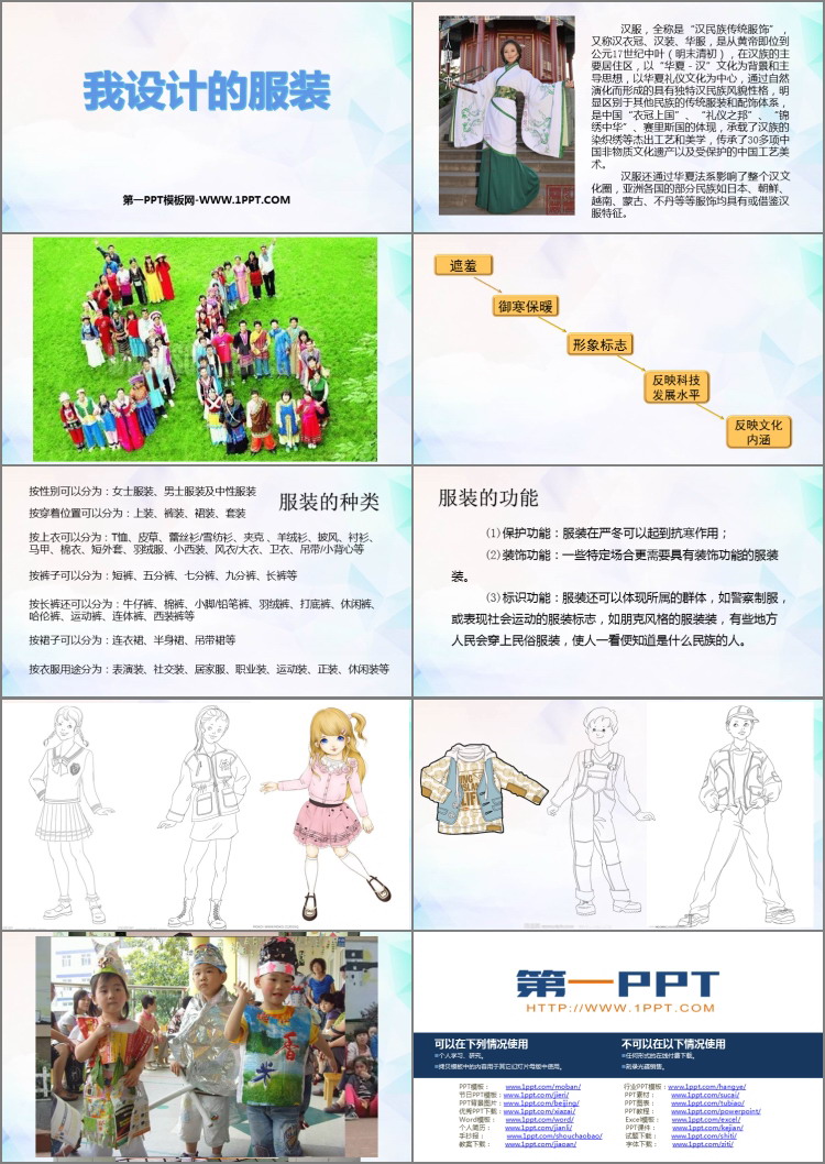 《我设计的服装》PPT免费课件下载