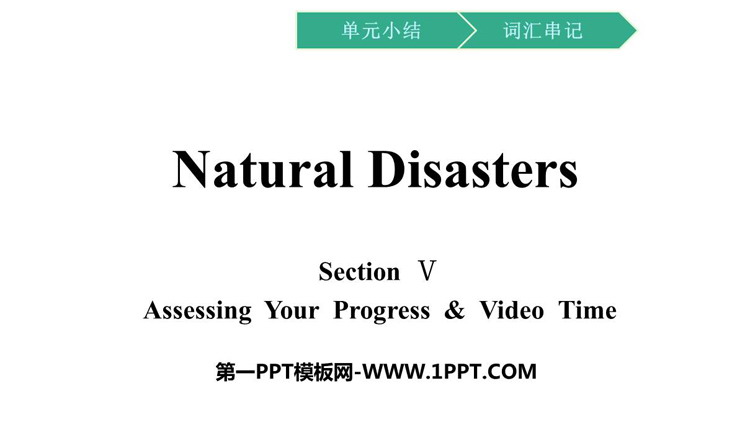 《Natural Disasters》Section V PPT课件