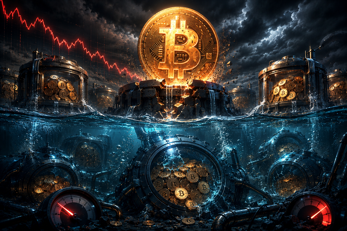 比特币回调导致58万枚BTC陷入亏损境地