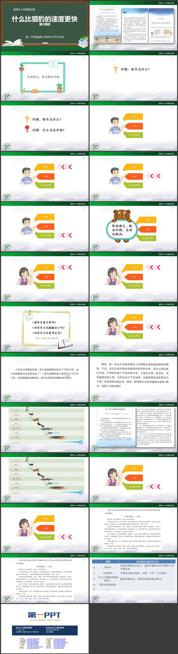 《什么比猎豹的速度更快》教学课件免费下载 第二课时