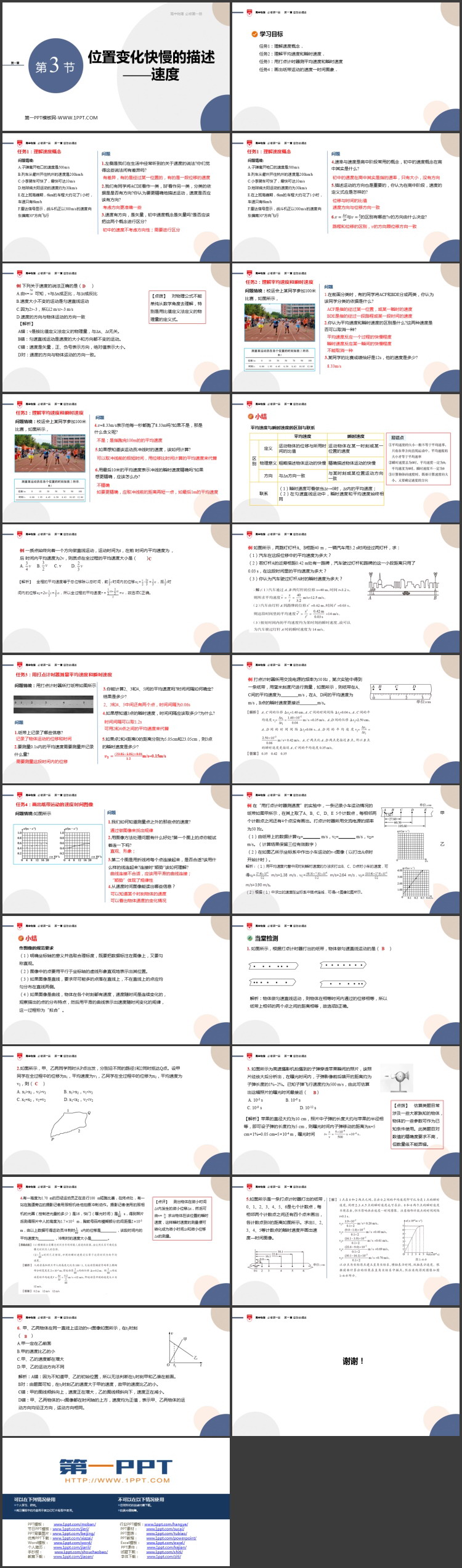 《位置变化快慢的描述—速度》运动学基础PPT精品课件
