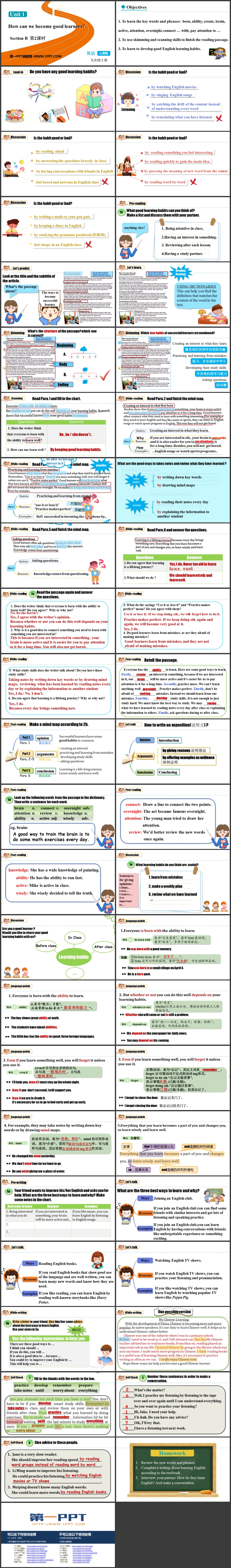 《How can we become good learners?》SectionB PPT课件资源下载（第二课时）