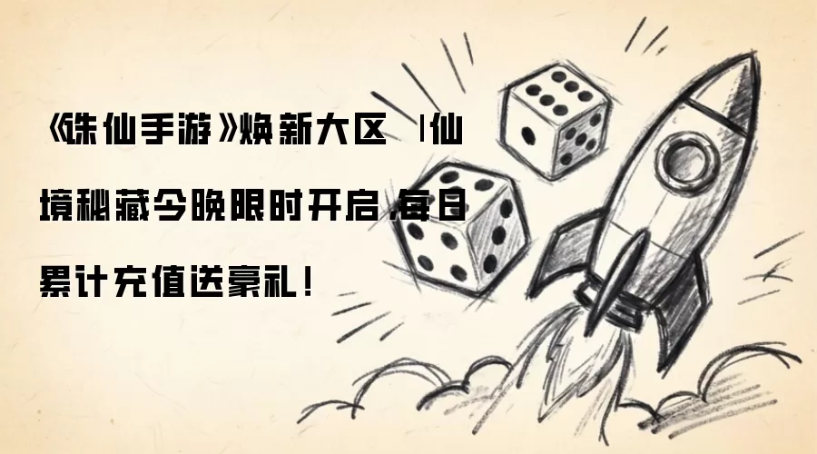 《诛仙手游》焕新大区 | 仙境秘藏今晚限时开启,每日累计充值送豪礼!