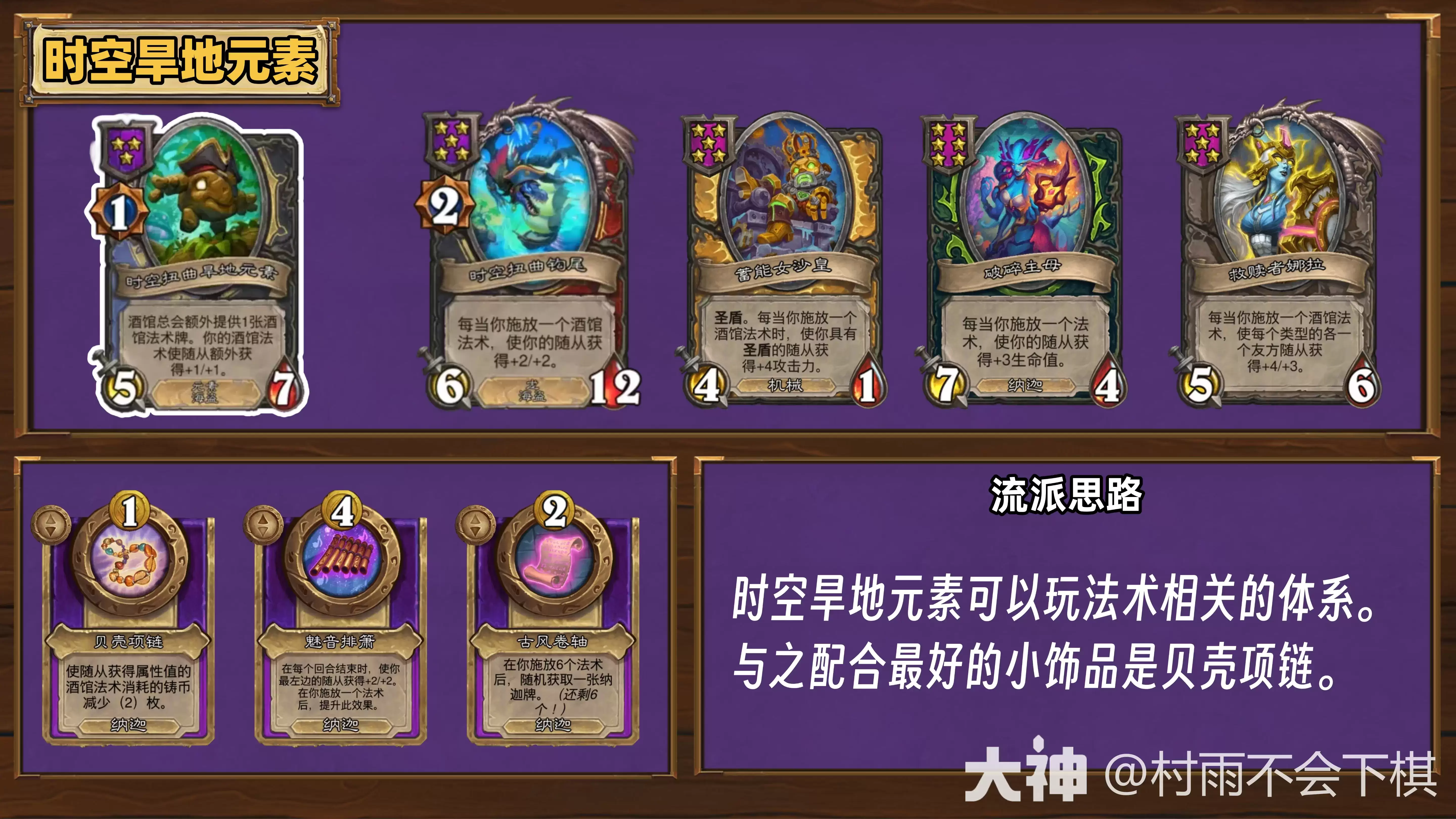 酒馆战棋35.6.2版本时空旱地元素阵容该怎么玩