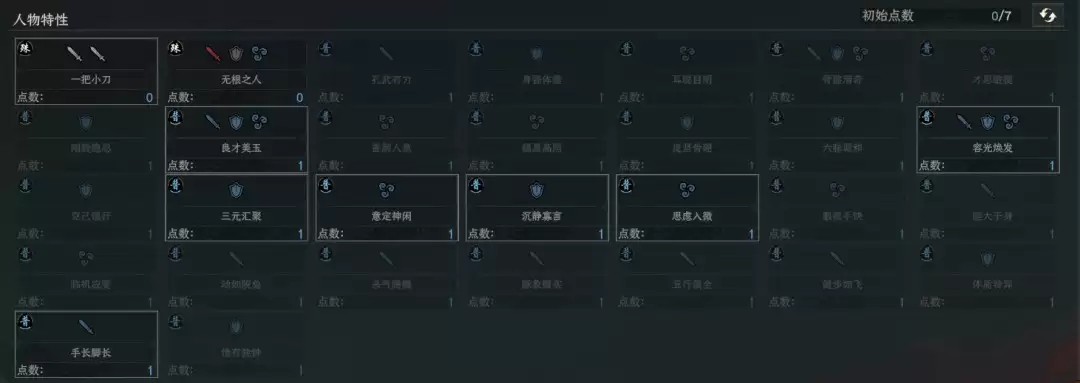 《太吾绘卷：天幕心帷》开局特性选择推荐