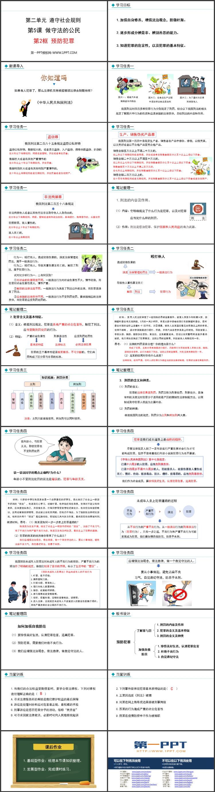 《预防犯罪》培养守法公民PPT课件