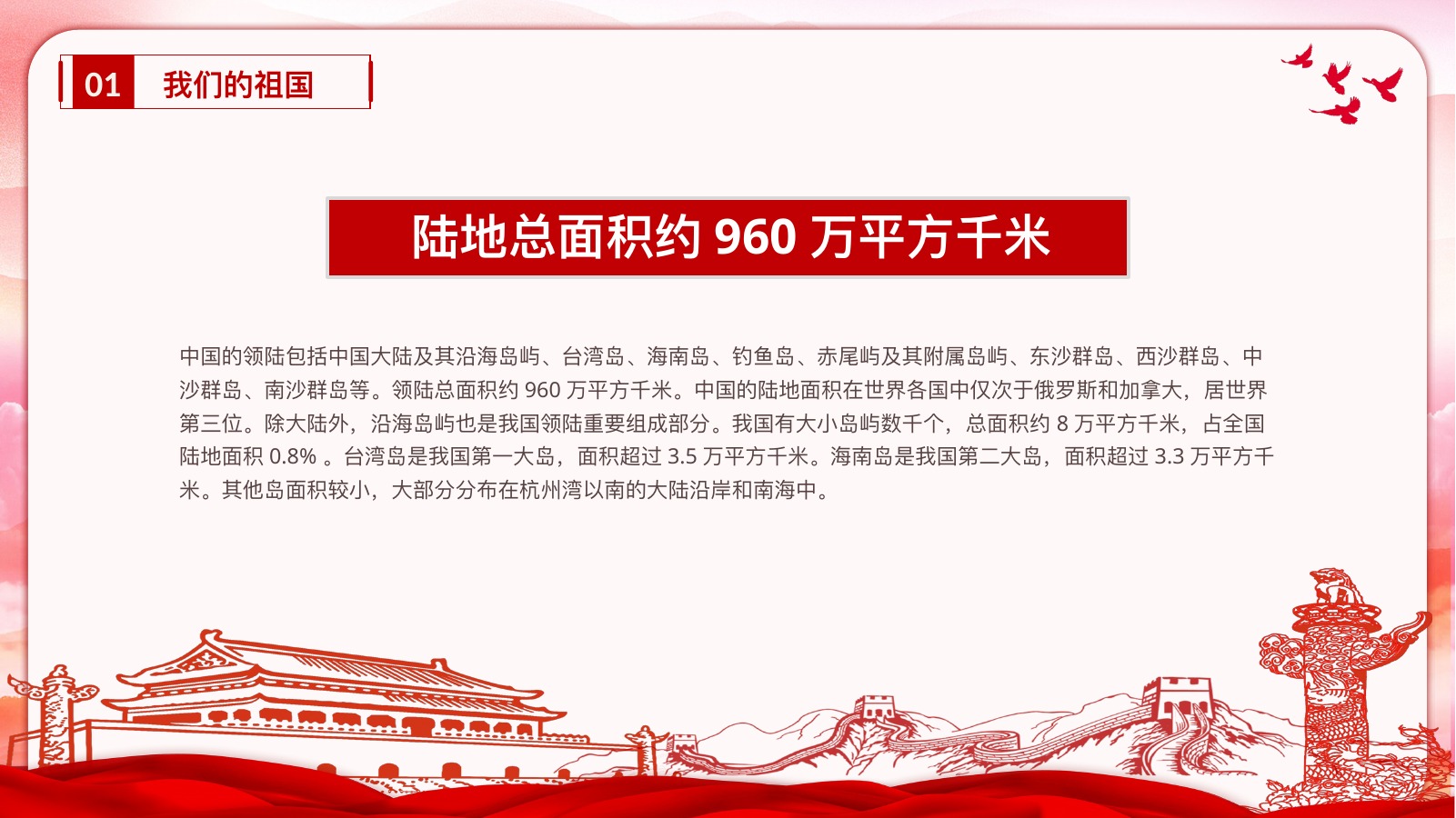 爱国主义教育PPT模板合集10