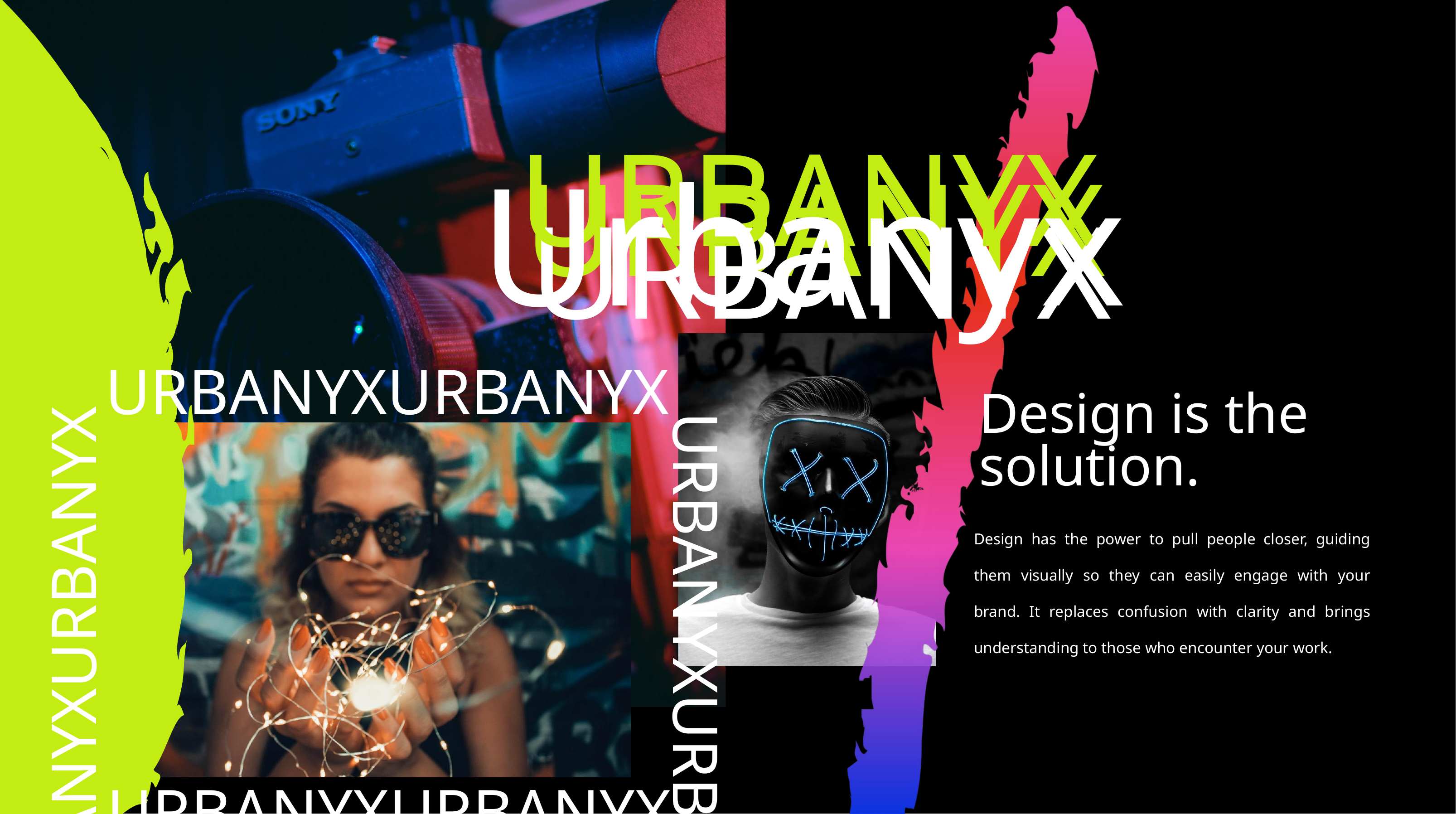 URBANYX街头潮流PPT模板