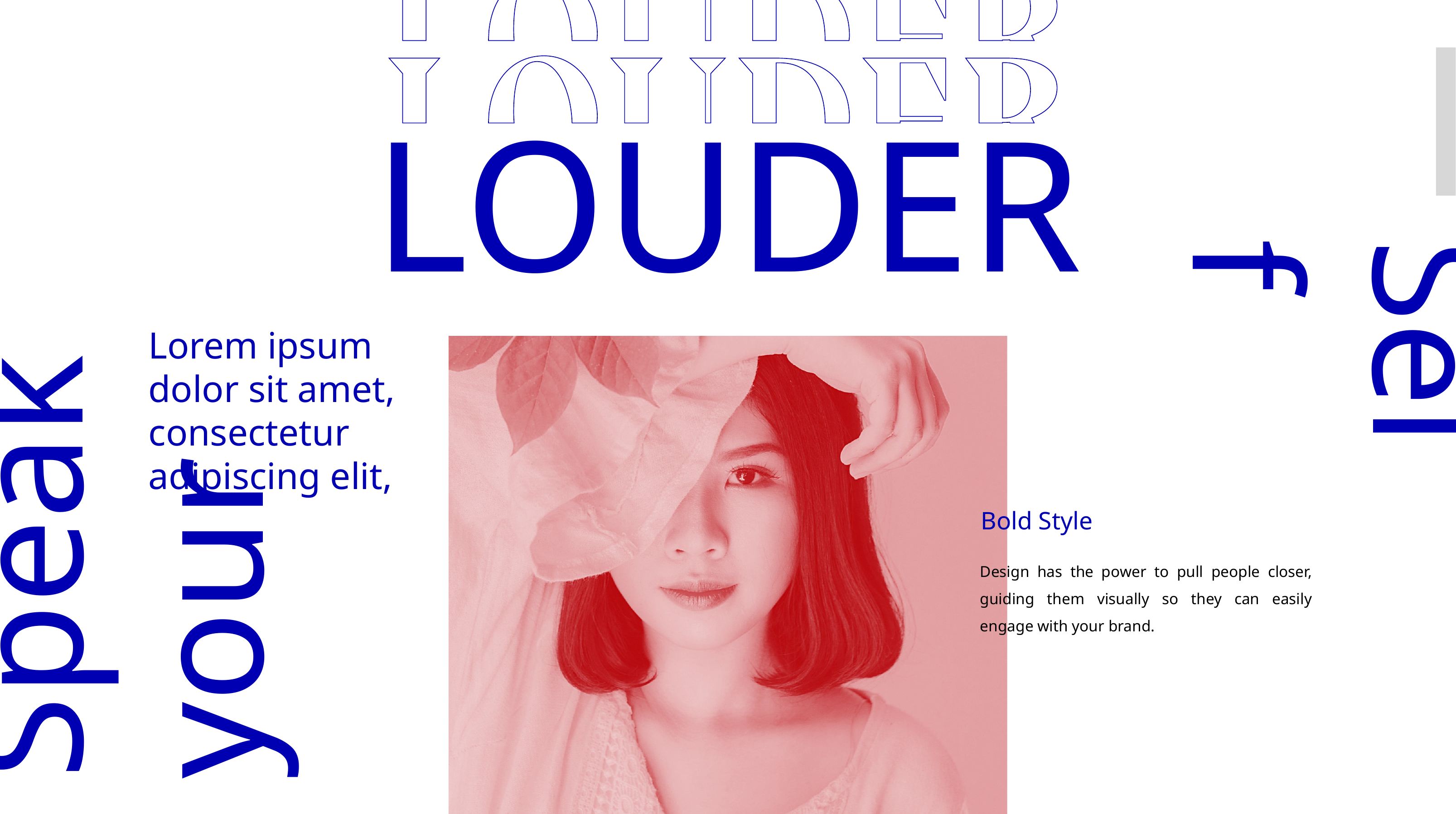 LOUDER大胆风格PPT模板