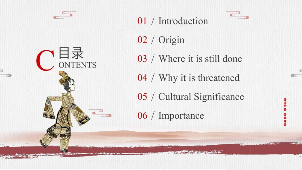 Chinese Shadow Play皮影戏英文介绍PPT模板