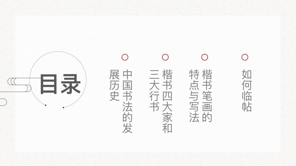 中国书法发展历史PPT模板