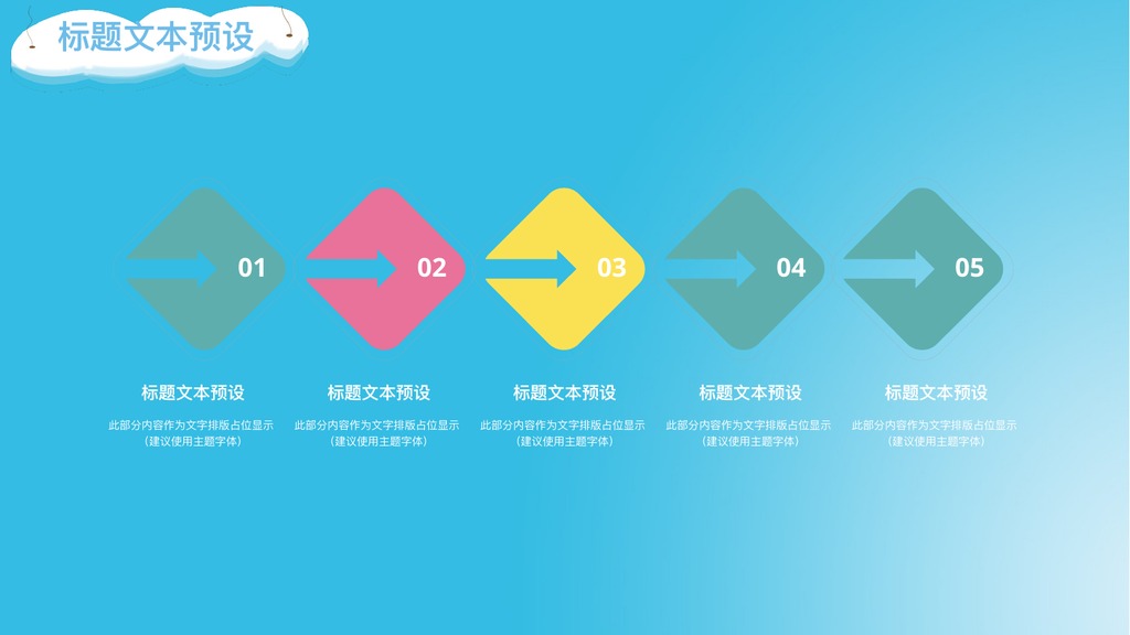 卡通创意计划总结PPT模板