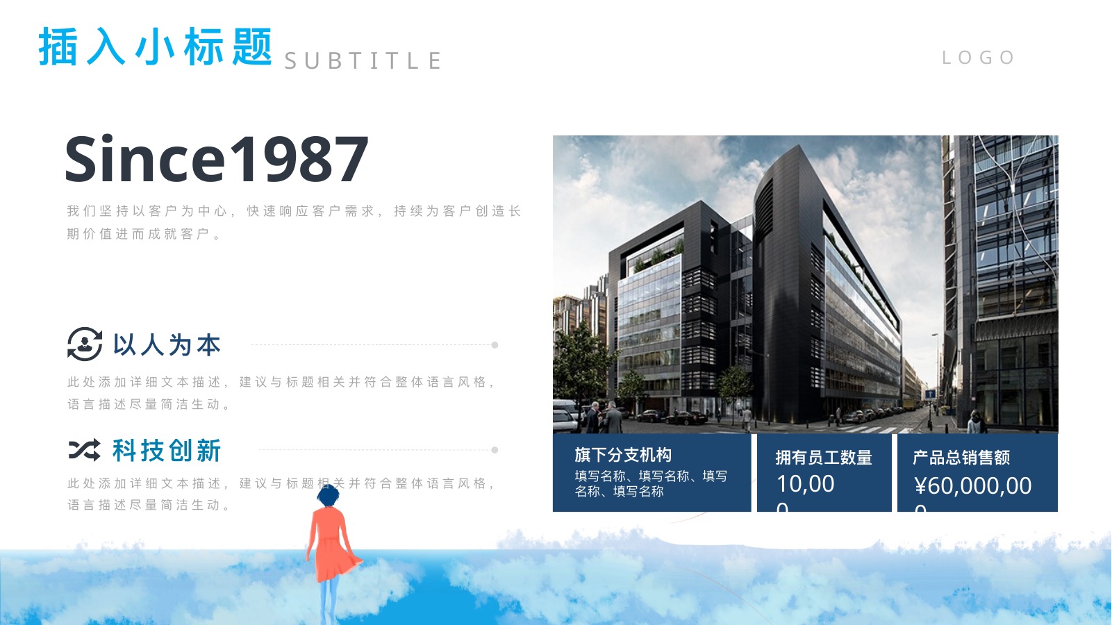 Different Dreams行政部汇报PPT模板