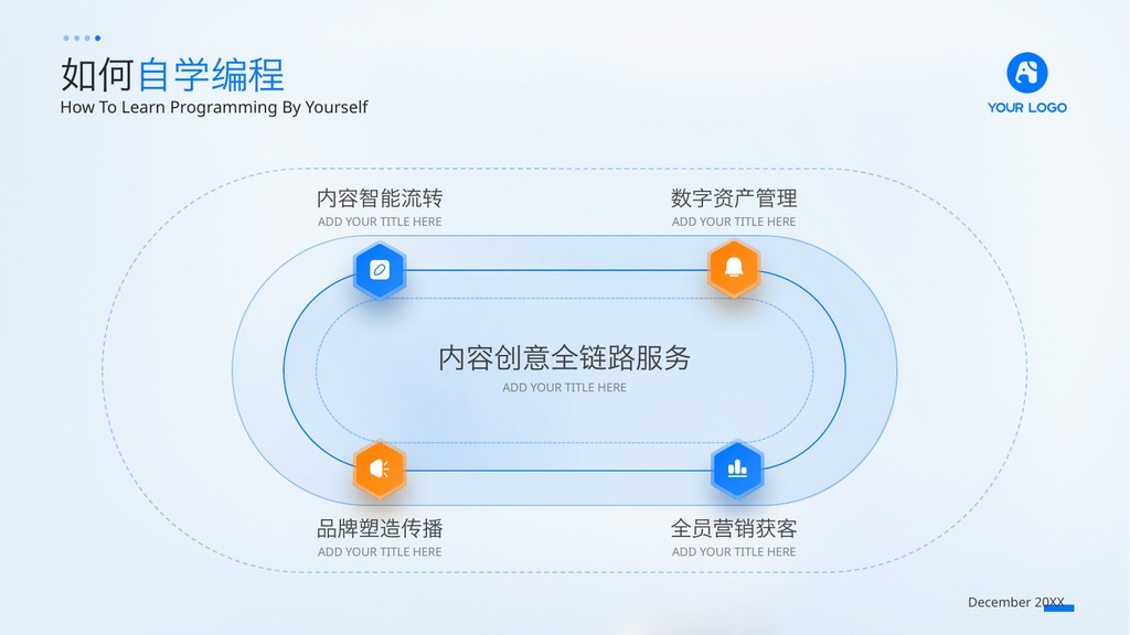 走进程序员世界科技PPT模板