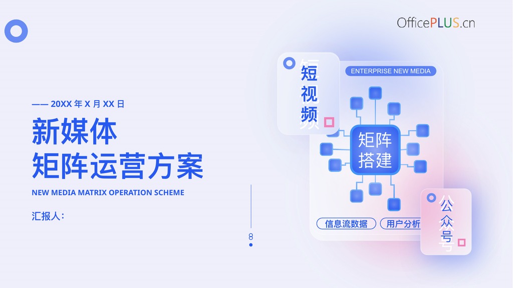 企业短视频矩阵运营PPT模板