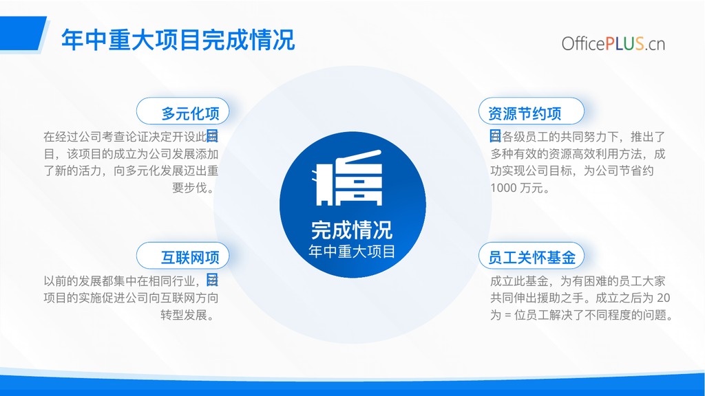 不忘初心年中工作回顾PPT模板