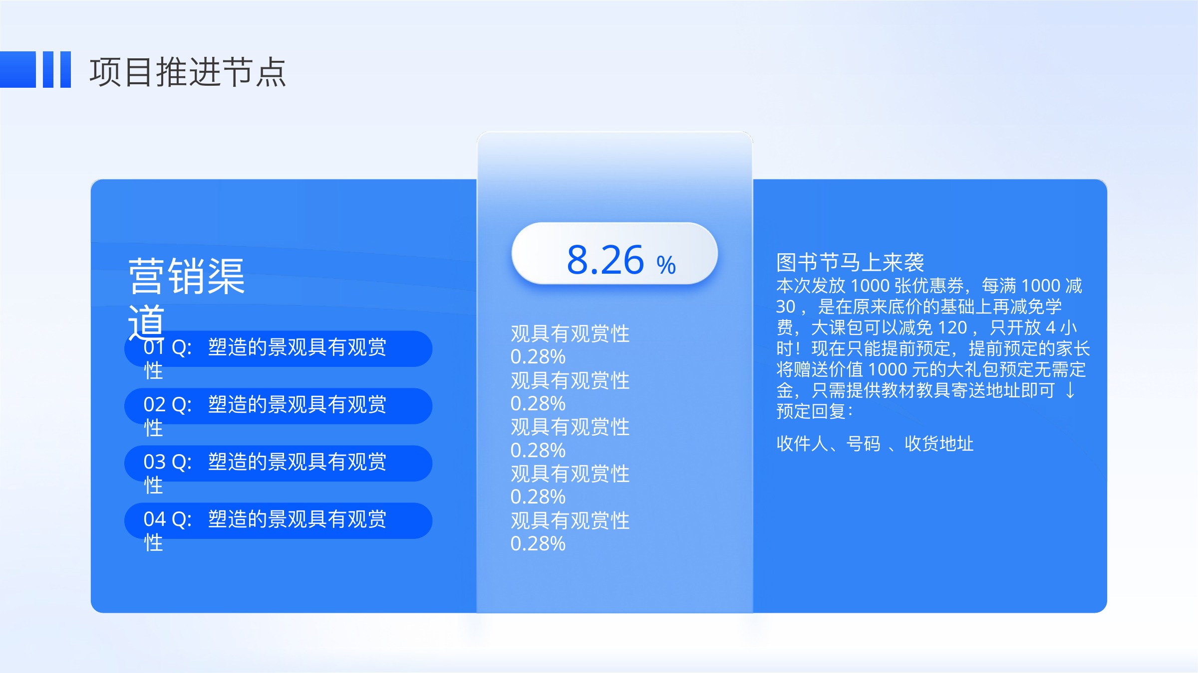 蓝色互联网晋升答辩PPT模板