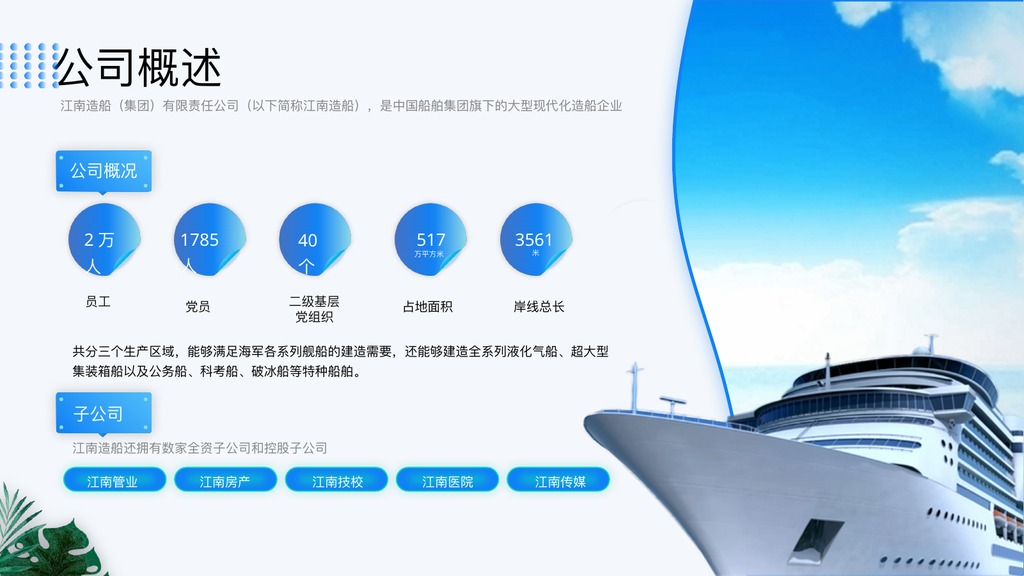 互联网大厂蓝色商务PPT模板