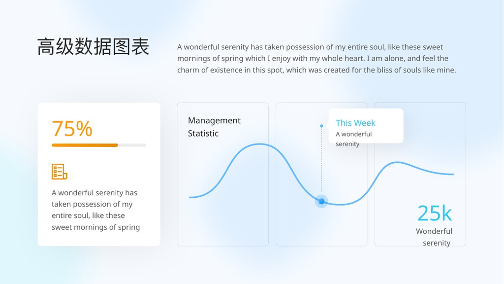 青蓝科技数据图表PPT模板