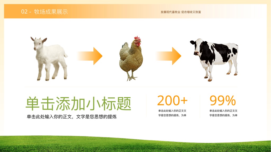 畜牧业养殖行业汇报PPT模板