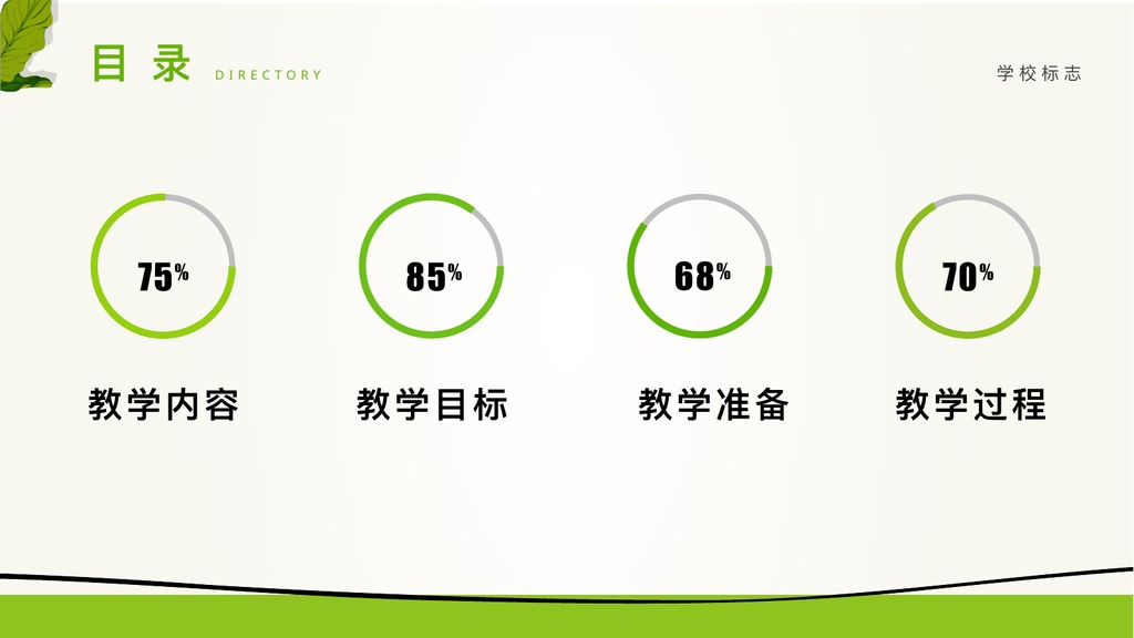 黑板教师说课教育内容PPT模板