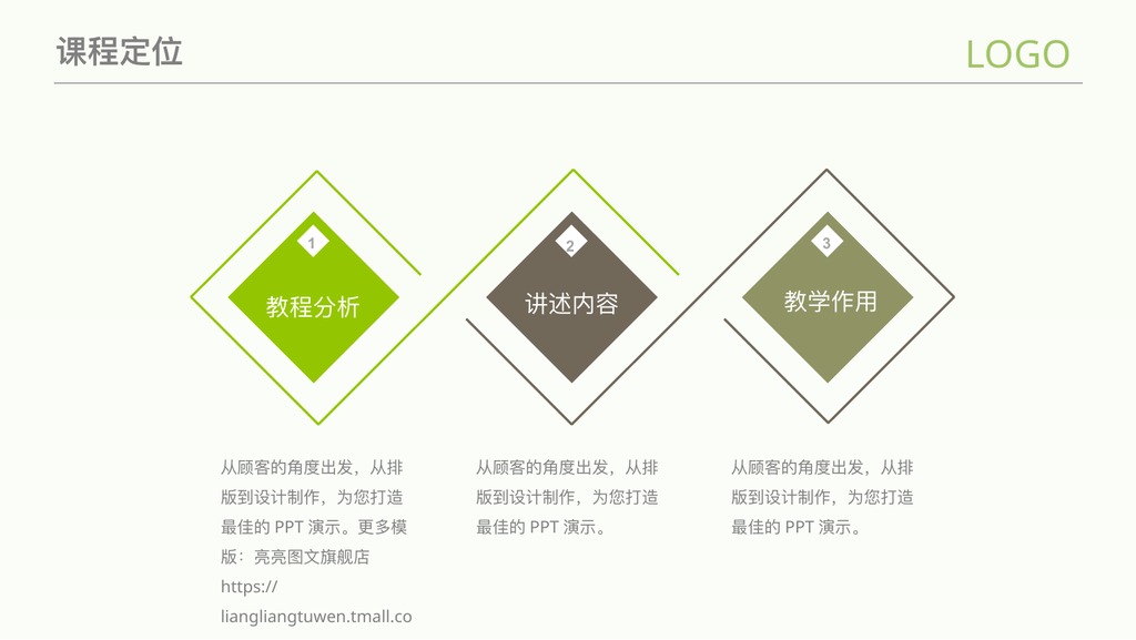 花草框架完整教师说课PPT模板