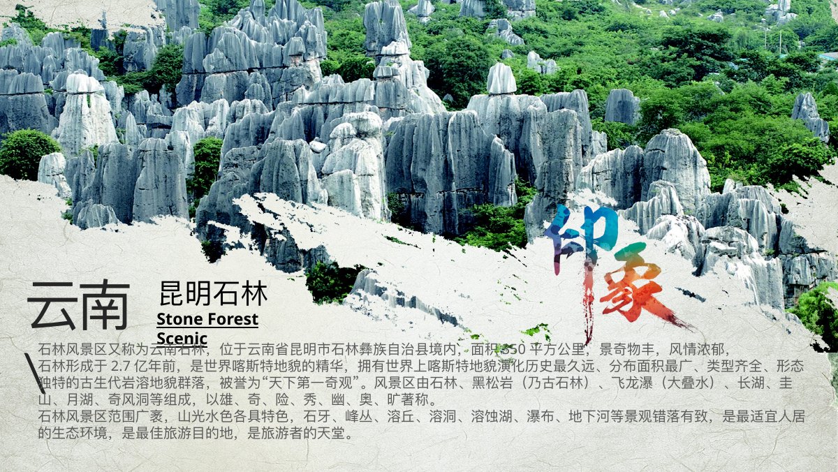 云南丽江大理旅游指南PPT模板