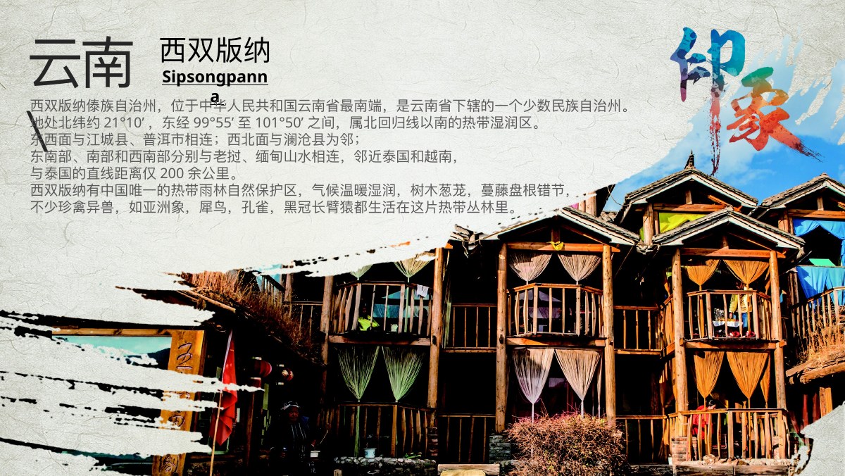 云南丽江大理旅游指南PPT模板