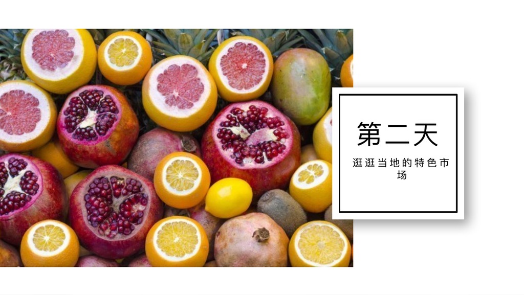 广东轻生活旅行相册PPT模板