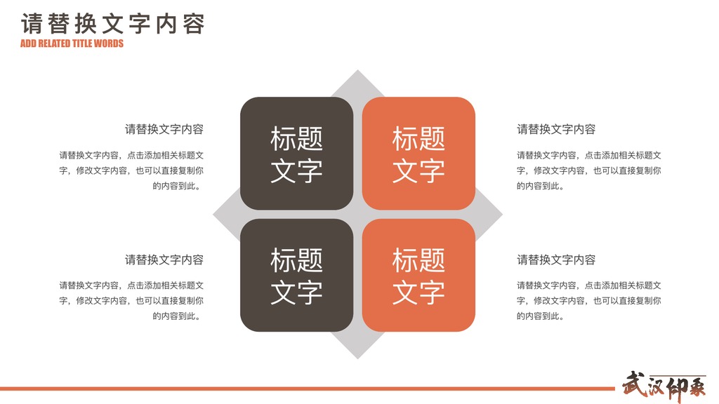 武汉黄鹤楼城市印象PPT模板