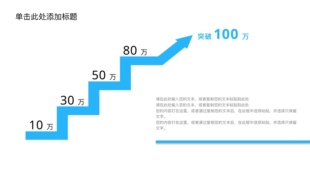 蓝色航空旅游行业汇报PPT模板
