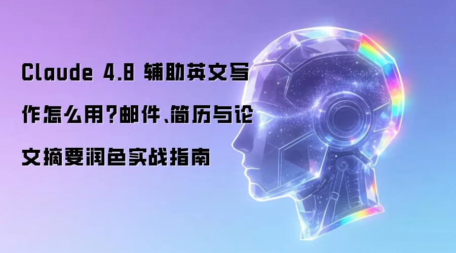 Claude 4.8 辅助英文写作怎么用?邮件、简历与论文摘要润色实战指南