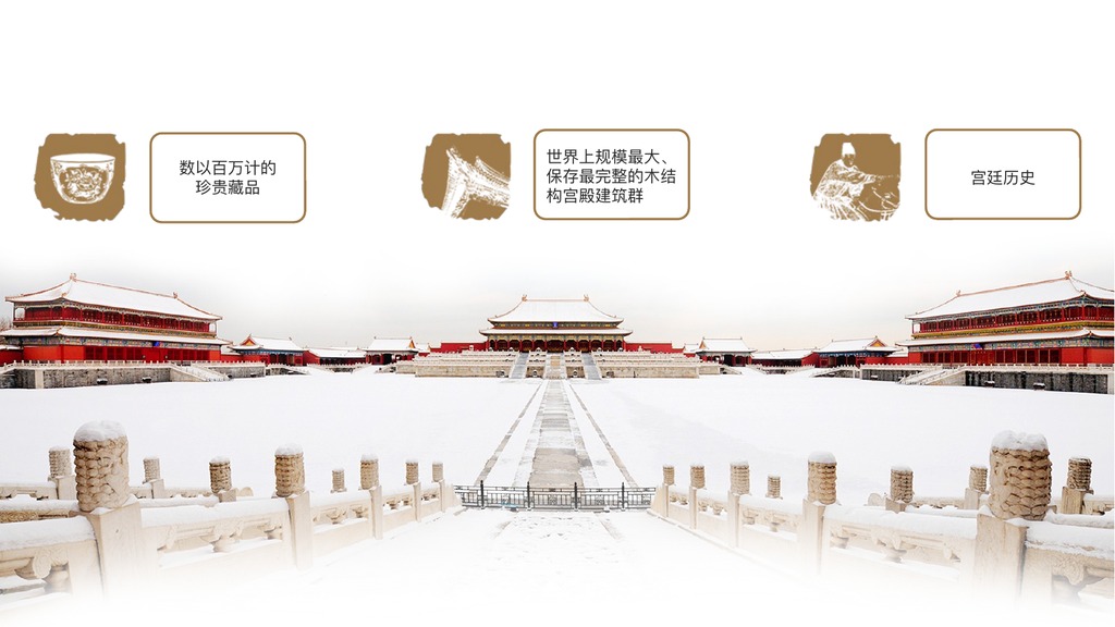 中国北京故宫旅游PPT模板