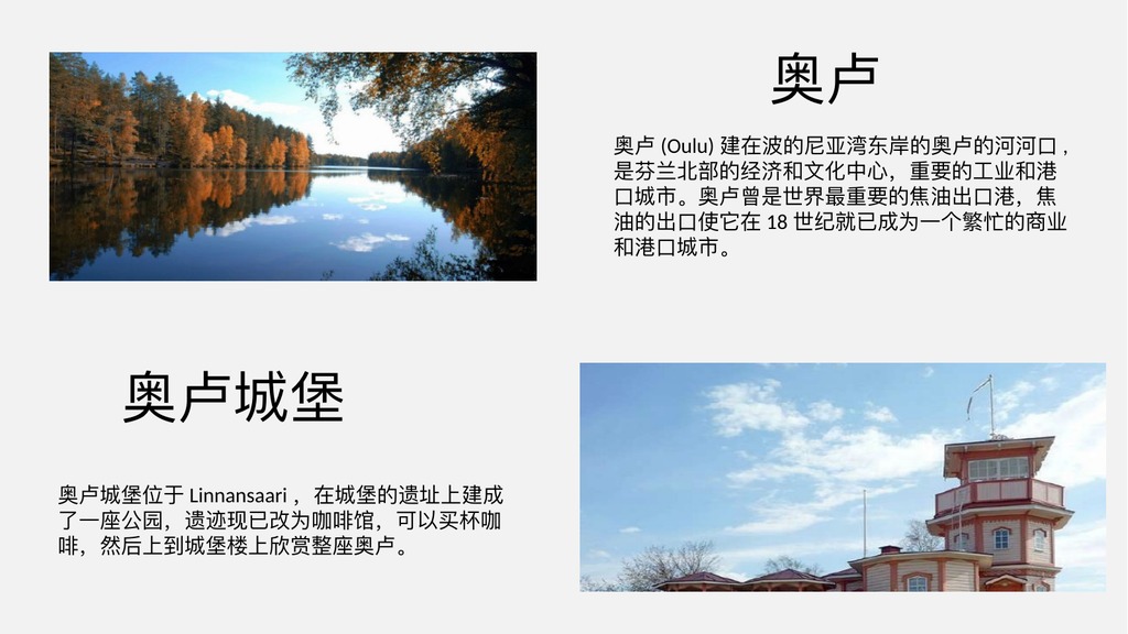 芬兰极光之旅PPT模板