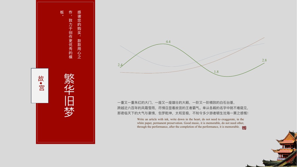 紫禁城故宫旧梦PPT模板