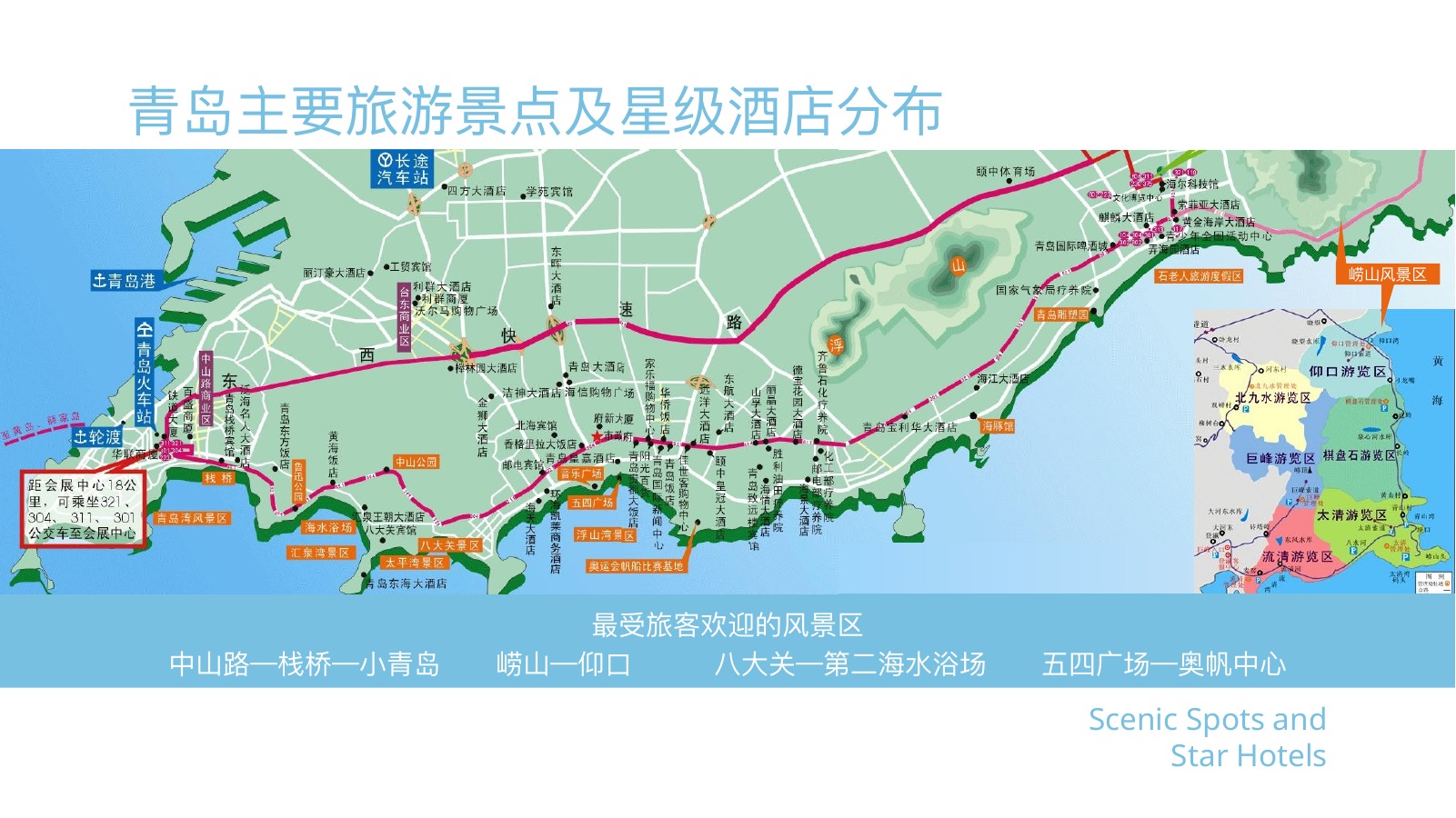 青岛旅游印象城市PPT模板