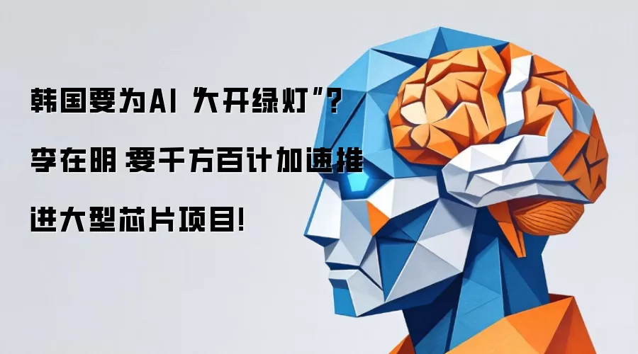 韩国要为AI“大开绿灯”?李在明:要千方百计加速推进大型芯片项目!