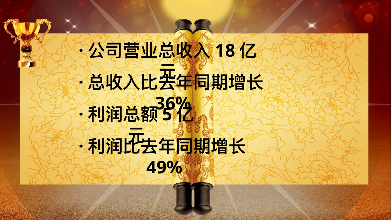 金桂冠优秀员工表彰PPT模板