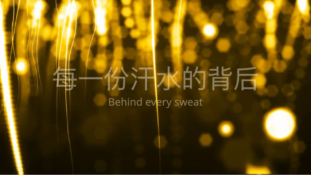 金色光线荣誉致辞PPT模板