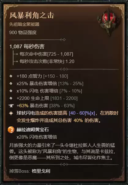 暗黑4S14法师飞雷神电球BD攻略