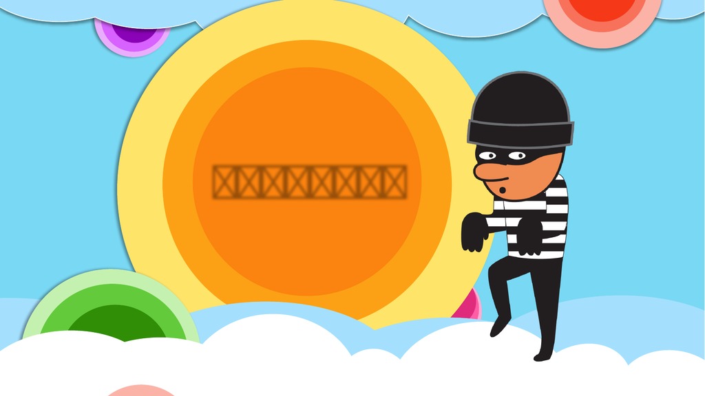 彩色圆环防拐骗安全PPT课件