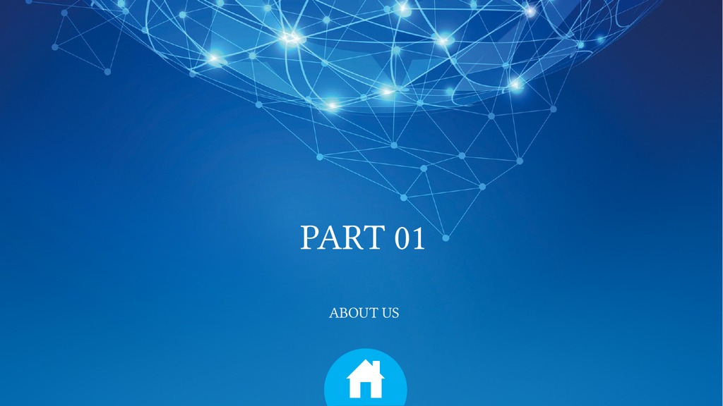 蓝色网络科技能源汇报PPT模板