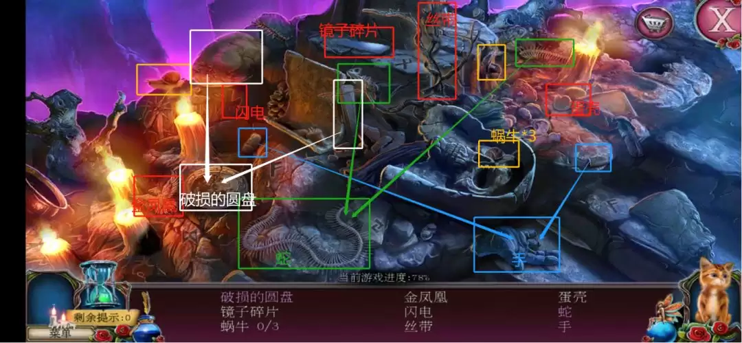 密室逃脱古堡迷城2小游戏寻物汇总