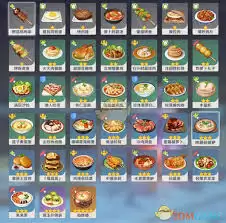 原神2025最新食谱大全一览表是什么